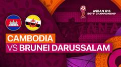 Cambodia vs Brunei Darussalam - Full Match | ASEAN U16 Boys Championships 2024