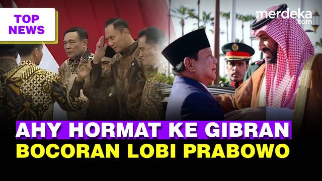 AHY Gagah Hormat ke Gibran di Belakang Prabowo | Prabowo Bocorkan Lobi-Lobi Luluhkan Arab Saudi
