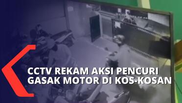 CCTV Rekam Aksi Pencurian Motor di Kos-kosan, Dua Motor Ludes Dibawa Kabur
