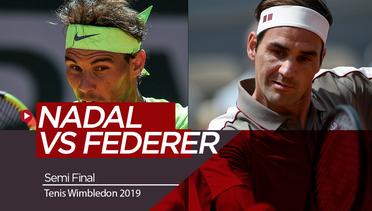 Roger Federer Hadapi Rafael Nadal di Semifinal Tenis Wimbledon 2019