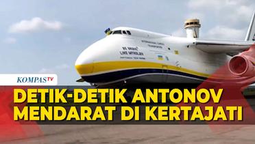 Detik-Detik Antonov 124-100, Pesawat Terbesar Dunia Mendarat di Bandara Kertajati