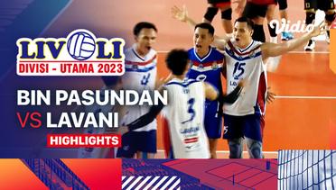 Putra: BIN Pasundan vs Lavani - Highlights | Livoli Divisi Utama 2023