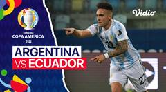 Mini Match | Argentina 3 vs 0 Ecuador | Copa America 2021