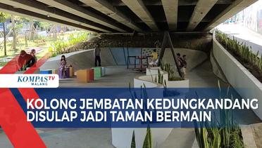 Di Kota Malang, Kolong Jembatan Diubah Jadi Taman Bermain