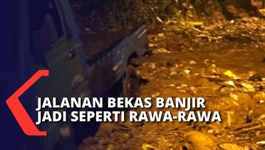 Akses Cimahi-Bandung Barat Terhalang Lumpur dan Sampah Akibat Hujan Deras!