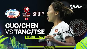 Guo Xin Wa/Chen Fang Hui (CHN) vs Tang Chun Man/Tse Ying Suet (HKG) - Highlights  | Sathio Group Australian Open 2024 - Mixed Doubles