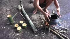 Cara Kuno - Membuat Gelas Dari Bambu