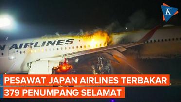 Pesawat  Japan Airlines Terbakar, Penumpang dan Kru Berhasil Keluar
