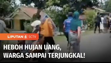 Heboh! Pengendara Mobil Sebar Uang Rp50-100 Ribu di Jalanan Desa Jombang | Liputan 6