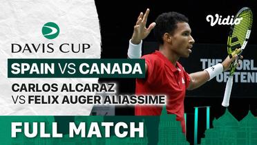 Full Match | Grup B Spain vs Canada | Carlos Alcaraz vs Felix Auger Aliassime  | Davis Cup 2022