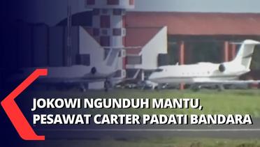 Tercatat 59 Pesawat Singgah di Bandara Adi Soemarmo saat Jokowi Ngunduh Mantu!