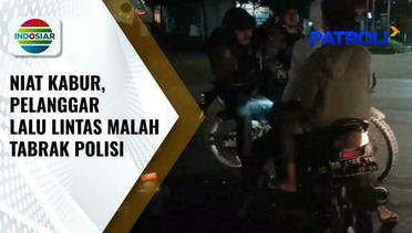 Panik dan Berusaha Kabur! Seorang Pelanggar Lalu Lintas di Makassar Justru Tabrak Polisi | Patroli