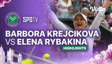 Barbora Krejcikova (CZE) vs Elena Rybakina (KAZ) - Highlights | Wimbledon 2024 - Ladies' Singles