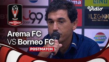 Post Match Conference - Arema FC vs Borneo FC