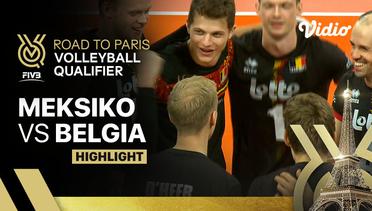 Meksiko vs Belgia - Match Highlights | Men's FIVB Road to Paris Volleyball Qualifier