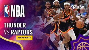 Oklahoma City Thunder vs Toronto Raptors - Highlights | NBA Regular Season 2023/24