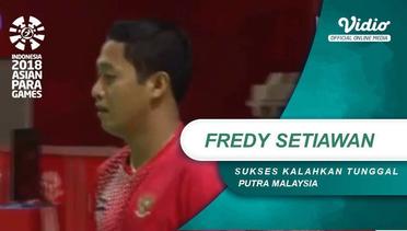 Fredy Setiawan Sukses Kalahkan Tunggal Putra Malaysia di Final Asian Para Games 2018