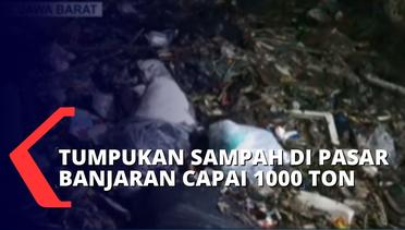 Masyarakat Adukan Tumpukan Sampah Yang Menggunung di Pasar Banjaran Bandung