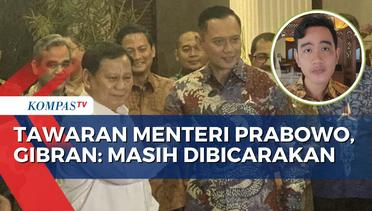 Prabowo Tawarkan Menteri ke Demokrat, Gibran: Masih Dibicarakan
