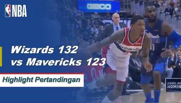 NBA I Cuplikan Pertandingan : Wizards 132 vs Mavericks 123