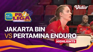 Final Four Putri: Jakarta BIN vs Jakarta Pertamina Enduro  - Highlights | PLN Mobile Proliga 2024