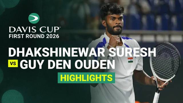 Dhakshineswar Suresh (IND) vs Guy Den Ouden (NED) - Highlight | Davis Cup 2026