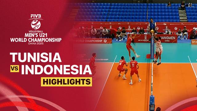 Tunisia vs Indonesia - Highlight | FIVB Men's U21 World Championship 2025
