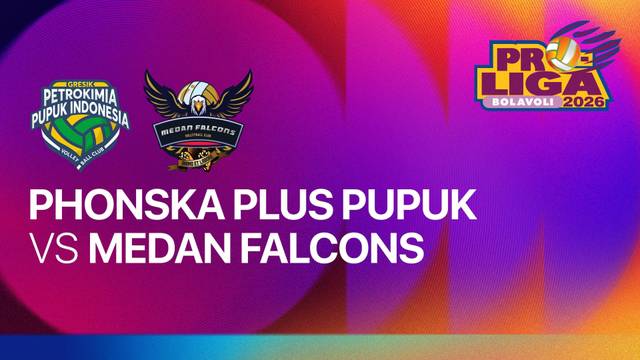 Putri: Gresik Phonska Plus Pupuk Indonesia vs Medan Falcons - Proliga