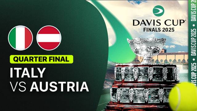 Quarter Finals: Italy vs Austria - Full Match | Davis Cup 2025