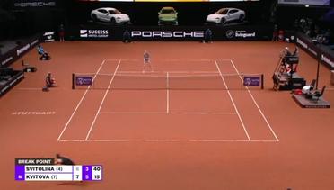 Match Highlights | Elina Svitolina 2 vs 1 Petra Kvitova | WTA Porsche Tennis Grand Prix 2021