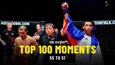 Top 100 Moments In ONE History - 55 To 51 - Ft. Honorio Banario, Aung La N Sang & More