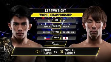 Joshua Pacio vs. Yosuke Saruta III | ONE Championship Full FIght