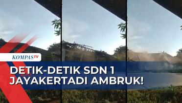 Sudah Tak Layak & Berbahaya, Ini Detik-Detik SDN 1 Jayakertadi di Karawang Ambruk!