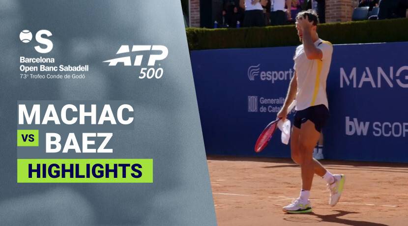Tomas Machac vs Sebastian Baez - Round 1 (Pista Andres Gimeno) | ATP 500: Barcelona Open Banc Sabadell 2026