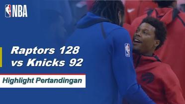 NBA I Cuplikan Pertandingan : Raptors 128 vs Knicks 92
