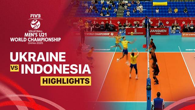 Ukraine vs Indonesia - Highlight | FIVB Men's U21 World Championship 2025