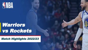 Match Highlights | Golden State Warriors vs Houston Rockets | NBA Regular Season 2022/23