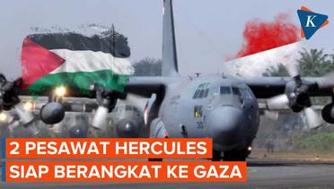 TNI Kerahkan Pesawat Hercules, Kirim Bantuan Kemanusiaan ke Palestina