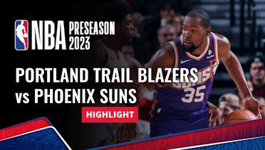 Portland Trail Blazers vs Phoenix Suns - Highlights | NBA Preseason 2023