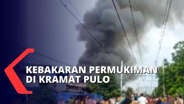 17 Unit Mobil Kebakaran DIkerahkan untuk Padamkan Kebakaran Permukiman di Kramat Pulo Senen!