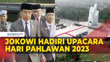 Presiden Jokowi Hadiri Upacara Hari Pahlawan 2023 di TMP Kalibata