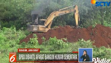 Tanah Bergerak di Sukabumi, BPBD Kerahkan Alat Berat untuk Siapkan Huntara - Liputan 6 Siang