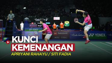 Kunci Kemenangan Apriyani Rahayu / Siti Fadia atas Ganda Jepang pada Babak Awal Indonesia Open 2022