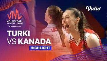 Match Highlights | Turki vs Kanada | Women’s Volleyball Nations League 2023