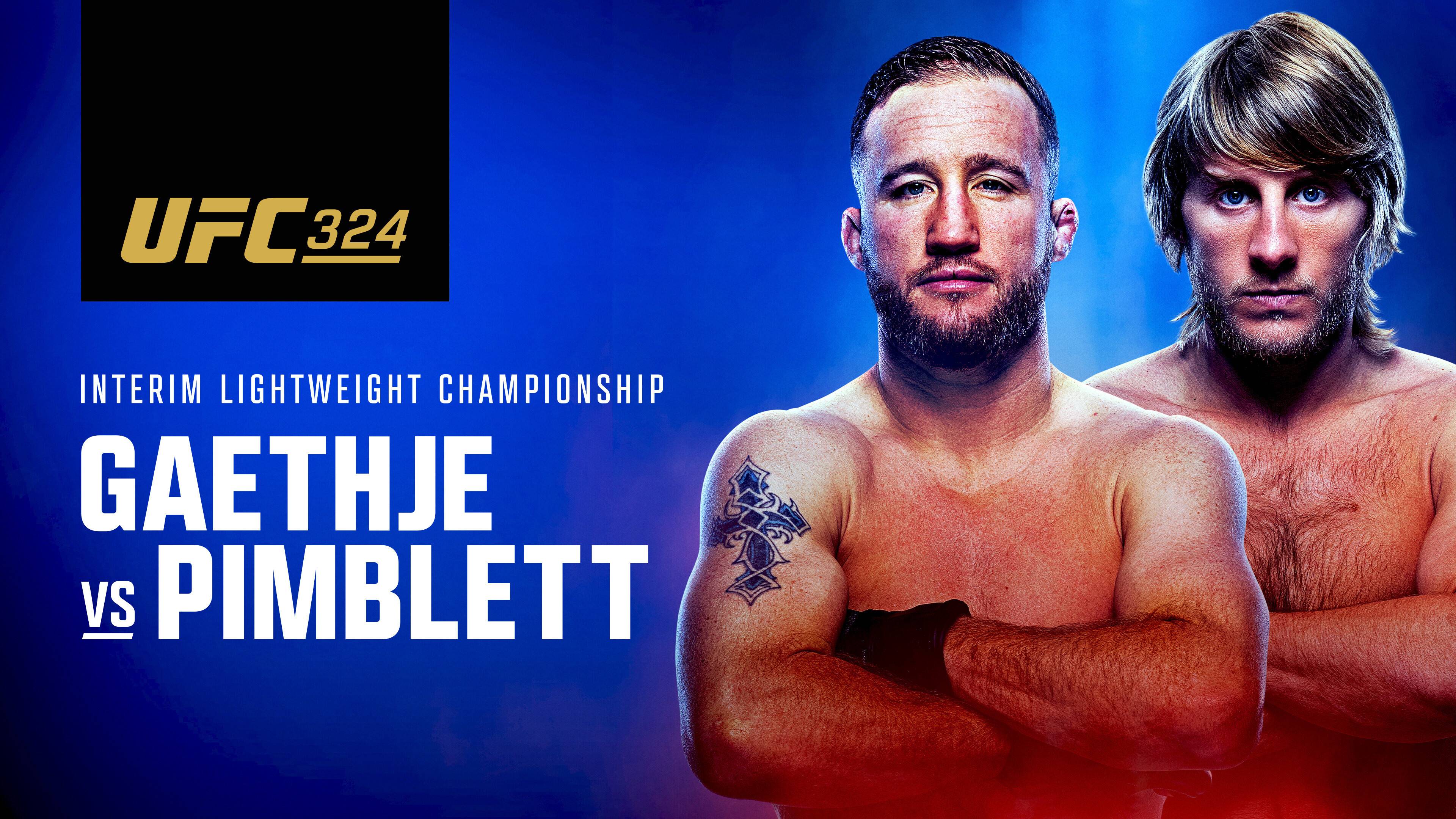 Justin Gaethje vs Paddy Pimblett - Lightweight Interim Title | UFC 324