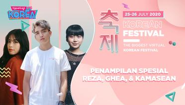 Reza Dharmawangsa, Ghea Indrawari, Kamasean Nyanyi Lagu Korea | KapanLagi Korean Festival