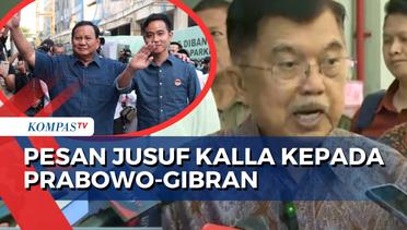 Ini Pesan Jusuf Kalla kepada Prabowo-Gibran sebagai Presiden dan Wapres Terpilih