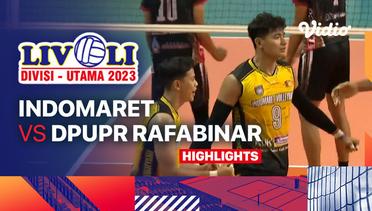 Putra: Indomaret vs DPUPR Rafabinar Semen Grobogan - Highlights | Livoli Divisi Utama 2023