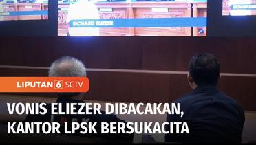 LPSK Gelar Nobar Sidang Vonis Eliezer,  Rasa Lega Dirasakan Usai Hakim Bacakan Putusan | Liputan 6