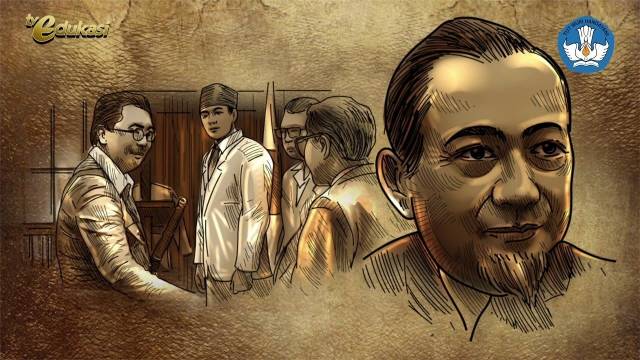 Karikatur Sejarah -  Proklamasi Kemerdekaan